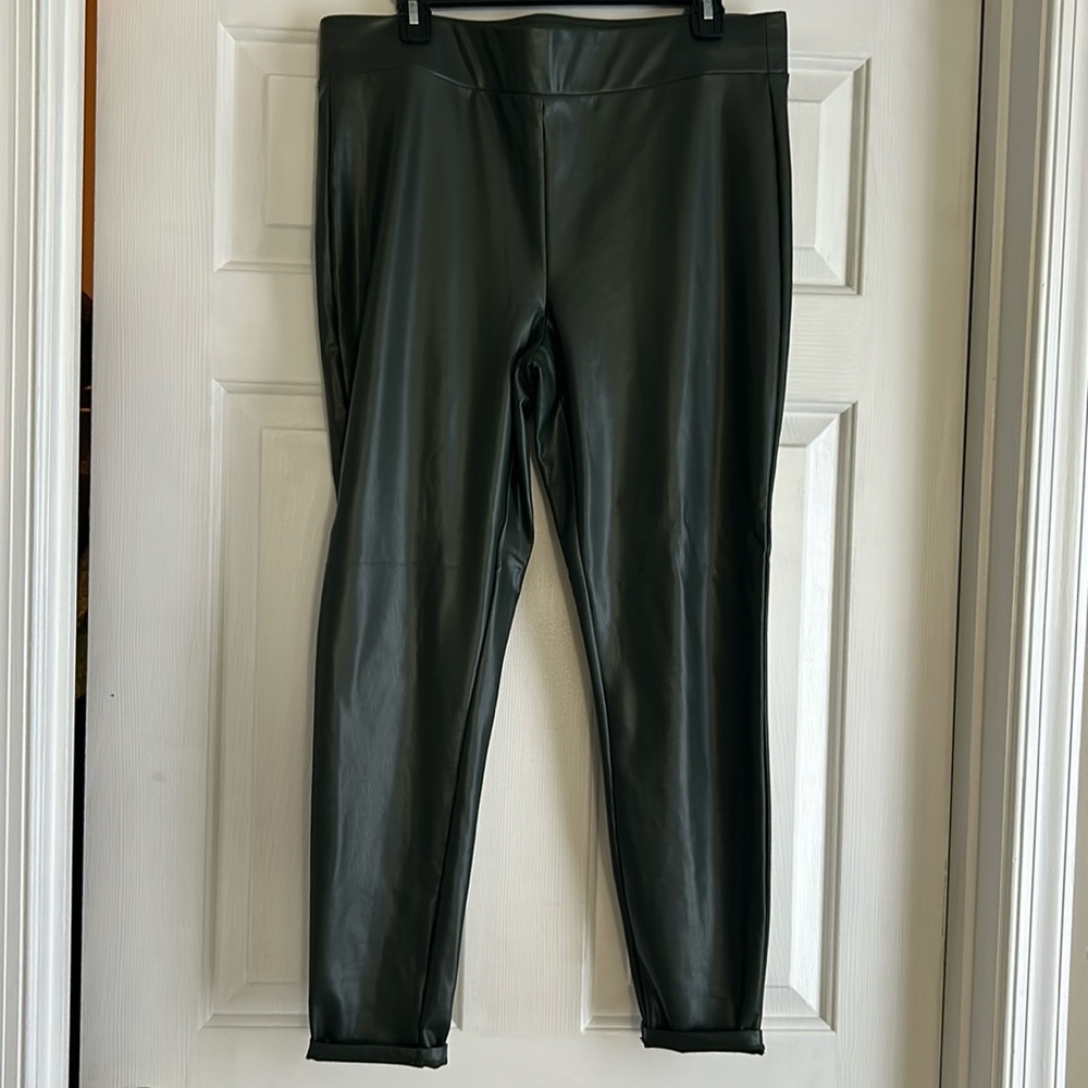 Loft imitation leather pants